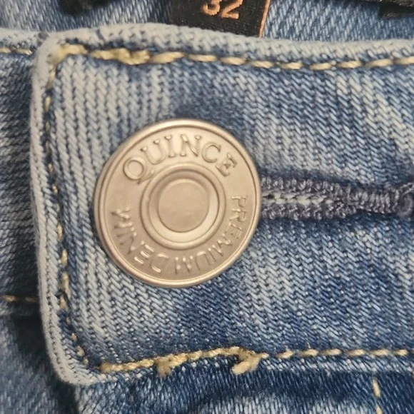 Quince Light Blue Flare & Wide Leg Jeans - Picture 5 of 12